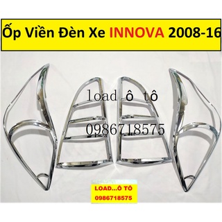 Ốp Viền Đèn Pha Hậu Xe Toyota Innova 2008-2016 Mạ Crom Sáng Bóng Cao Cấp Nhất Thị Trường