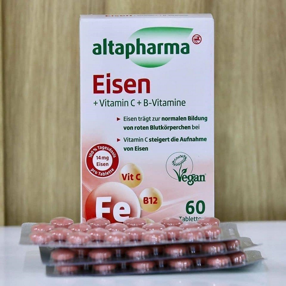 Viên uống bổ sung săt Altapharma Eisen - tabletten