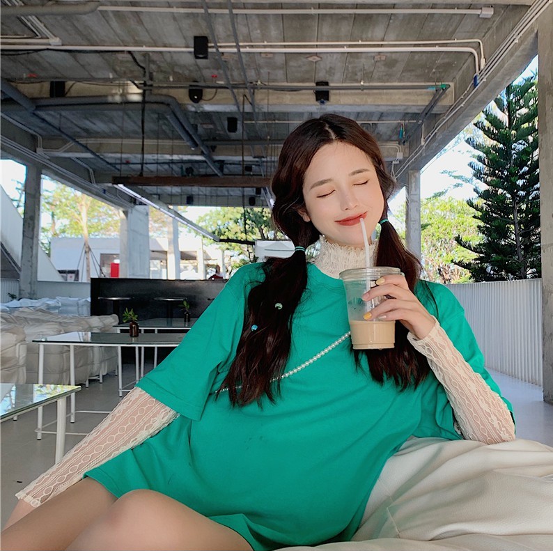 ÁO THUN NỮ TAY LƯỚI REN ULZZANG - NEW ARRIVAL 2019