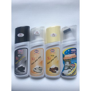 Xi Đánh Giày Hữu Liên 75ml (Đen,Không Màu,Vàng) + Chai Cleaner