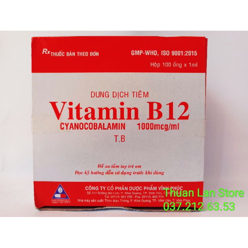 Set 10 Ống Vitamin B12 Giải Độc Cho Cây Trồng ống 1ml