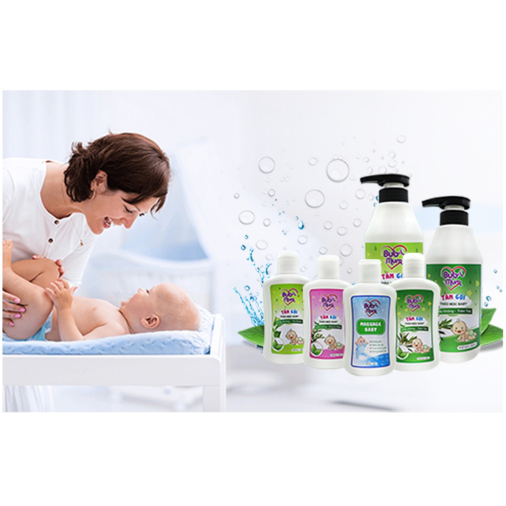 [Mã LIFEM1 giảm 50k đơn 99k] Sữa Tắm Gội cho bé 500ml BuB&MuM chiết xuất Trầu Không và Tràm Trà ngăn ngừa rôm sảy