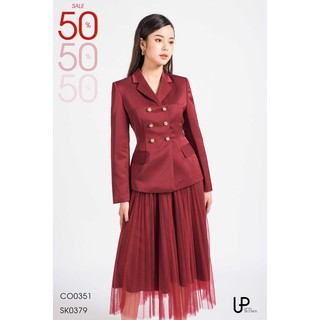 Áo Blazer Cắt Cúp UP TO SECONDS Áo Kiểu Nữ Thiết Kế Dáng Ôm - S01211-Co0351