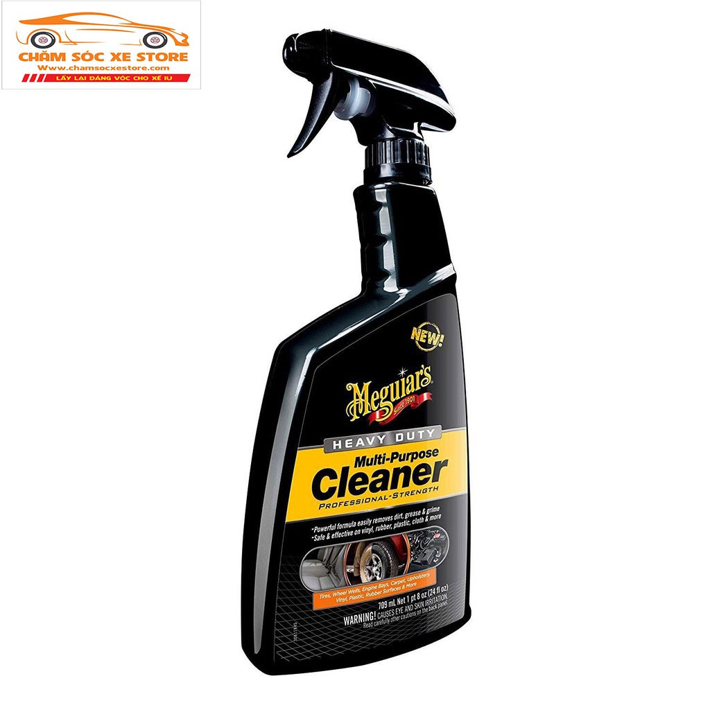 Meguiar's sản phẩm vệ sinh ô tô đa năng - Heavy Duty Multi-purpose Cleaner, G108224, 710 ml chamsocxestore