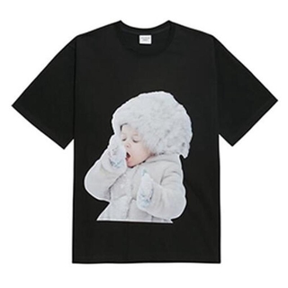 ADLV Áo tay ngắn Ngắn Tay Dáng Rộng In Hình Bé Trai Cho Nam Và Nữ