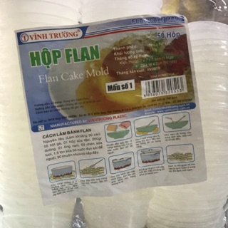 Bánh Flan ,rau cau vinh Tường lốc 50 cái