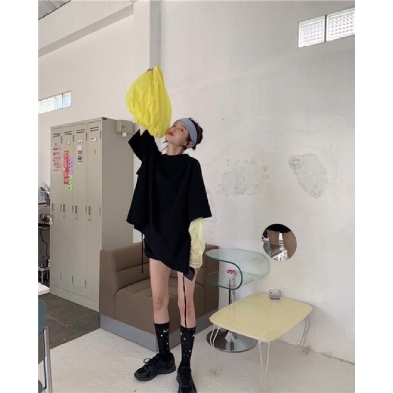 ÁO KIỂU 3/4 HỞ LƯNG FORM RỘNG CỘT DÂY NƠ SAU HÌNH THẬT | BigBuy360 - bigbuy360.vn