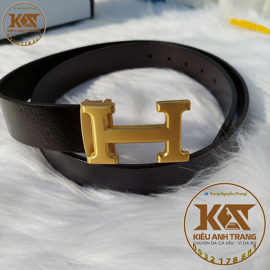 Thắt Lưng Da Bò 100%-Dây Nịt Nam Cháy Crôm Thời Trang bản 3.5cm Mặt Kim Nhiều Loại-VIDAKIEUANHTRANG