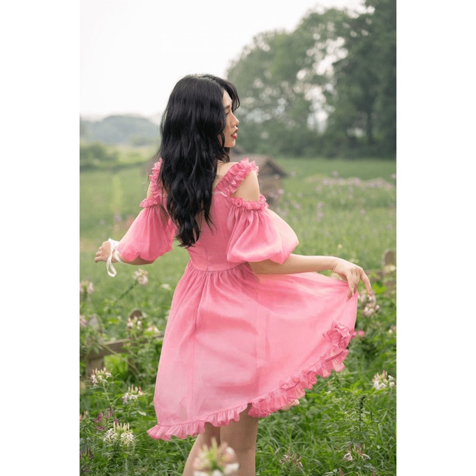 ĐẦM TƠ ÁNH KIM CÔNG CHÚA SIÊU ĐẸP CHO CHỊ EM DIỆN ĐI CHƠI, ĐI DU LỊCH UP Shop Valentina