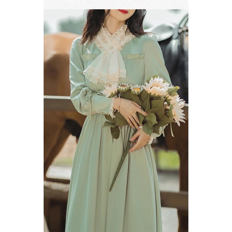 Váy tiểu thư kiểu Pháp, phong cách vintage, chất liệu dày dặn, đường may tinh xảo - Từ tiệm váy nàng Thị | BigBuy360 - bigbuy360.vn