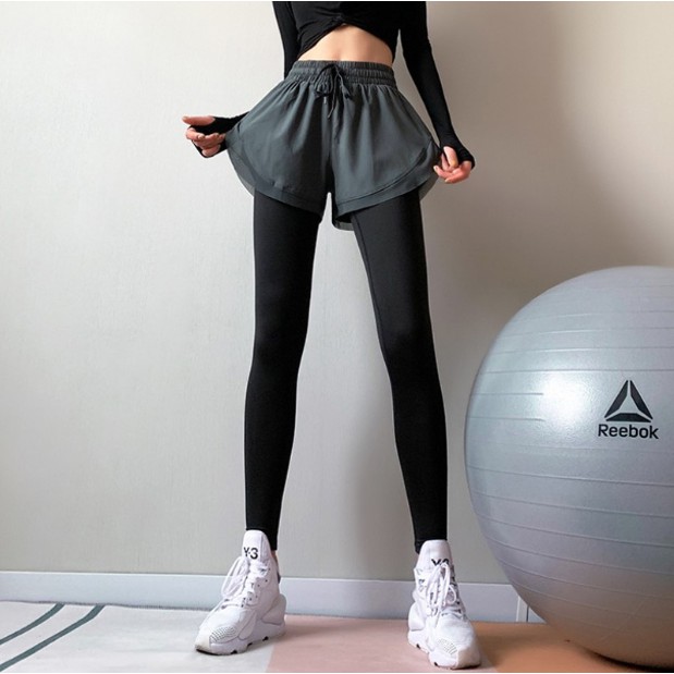 Quần legging thể thao chất liệu nhanh khô phối túi cá tính dành cho nữ | BigBuy360 - bigbuy360.vn