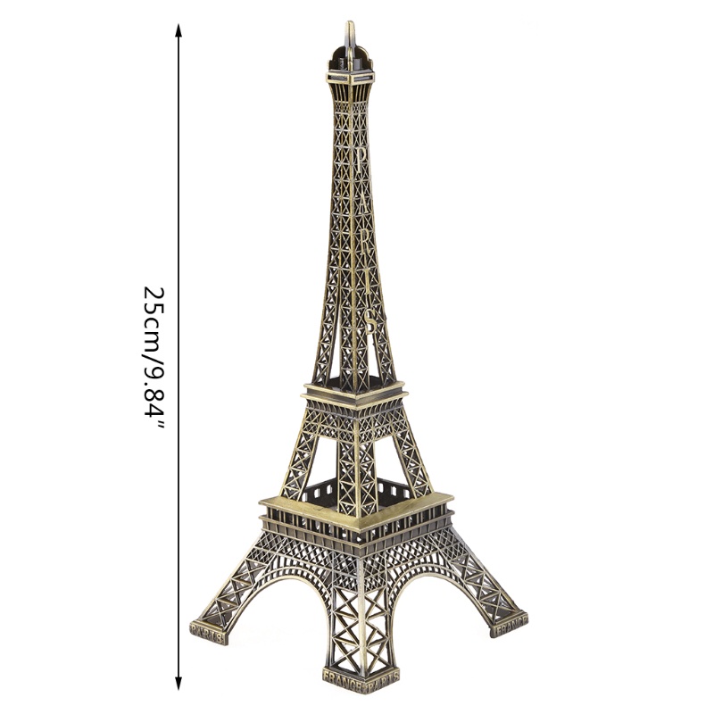 Mô Hình Tháp Eiffel Bằng Hợp Kim Đồng 25Cm
