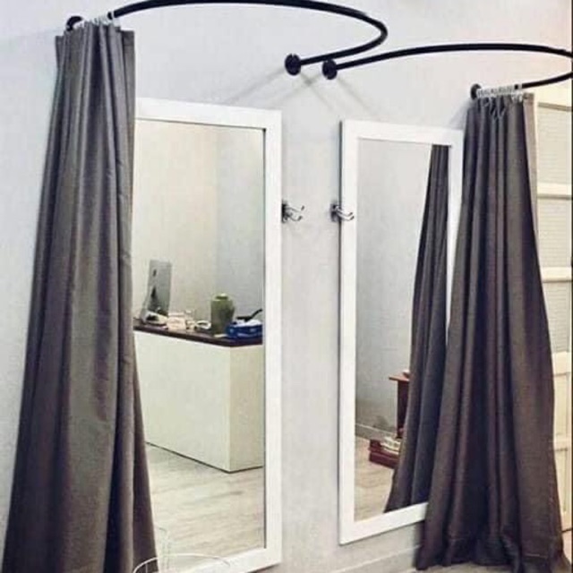 Khung rèm chữ C - phòng thử đồ - dùng cho các shop thời trang