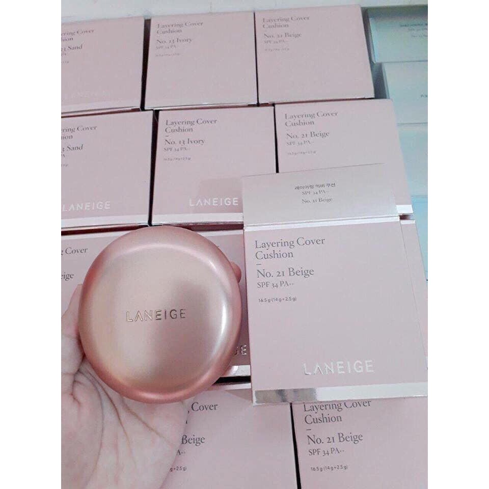 PHẤN NƯỚC #LANEIGE LAYERING COVER CUSHION 2 IN 1