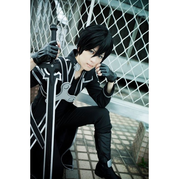 Đạo cụ cosplay Kirito Elucidator bằng gỗ có vỏ da anime SAO | Baystore