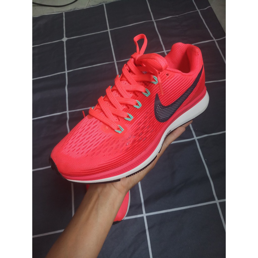 Giày sneaker nữ Nike Zoom Pegasus 34- Size 7US màu Hồng (Thanh Lý- New 99%)