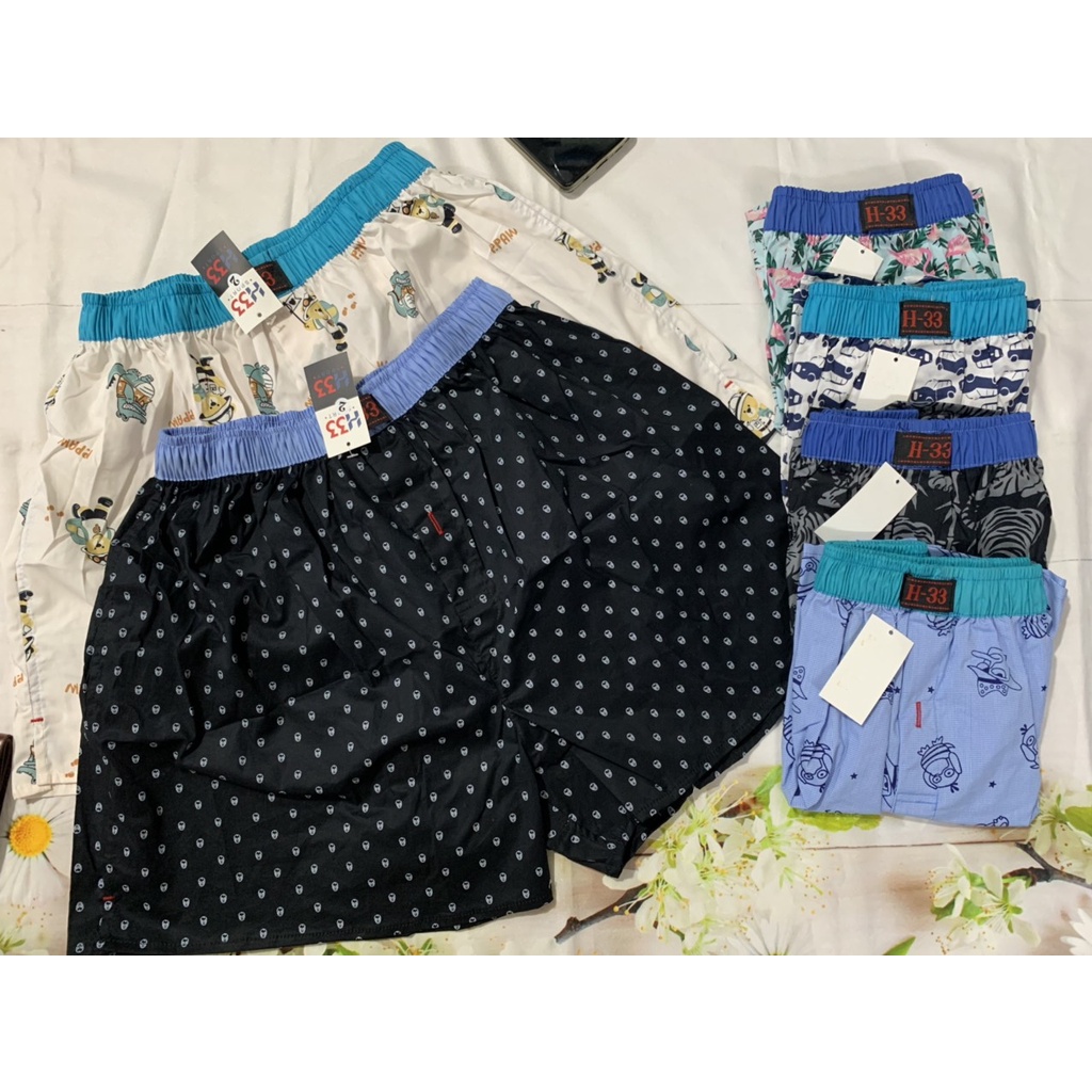Quần Đùi Boxer Nam H33 Nhiều màu - Quần Ngủ Nam Mặc nhà Cao Cấp