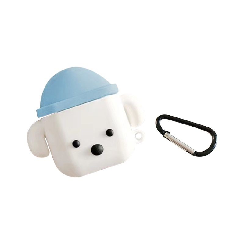 Vỏ Bảo Vệ Hộp Sạc Tai Nghe Airpods 1 / 2 Bằng Silicon Mềm Chống Sốc Hình Chú Chó Nhỏ Dễ Thương