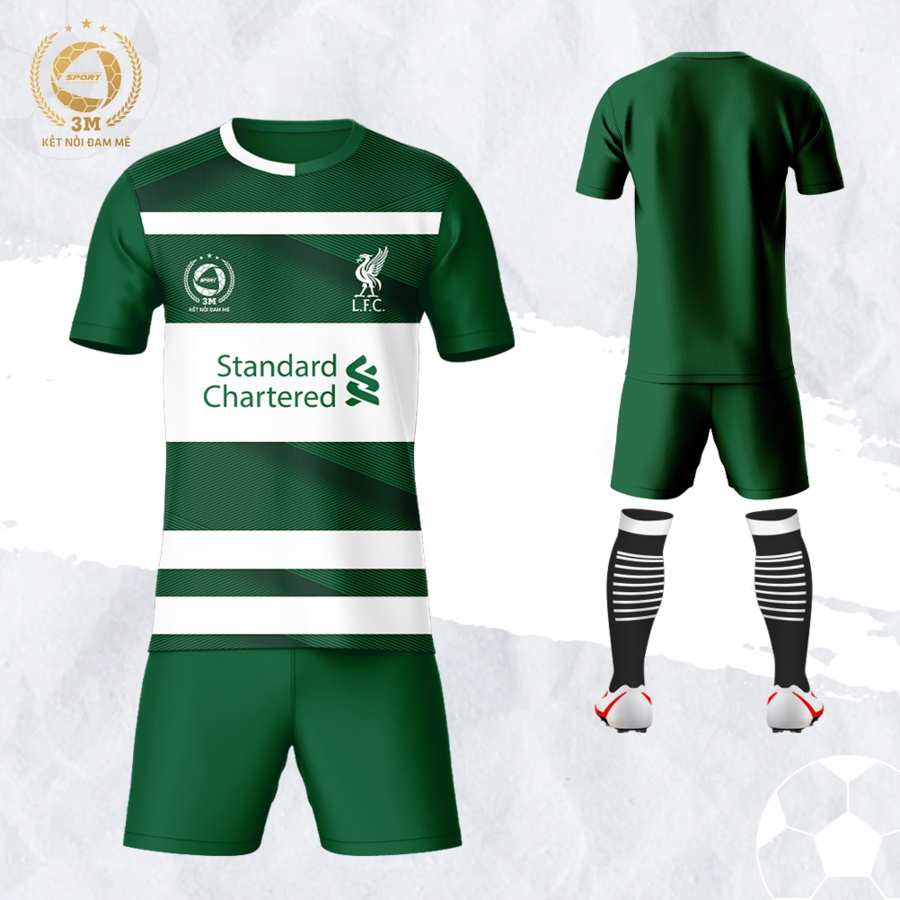 Bộ Quần Áo Bóng Đá Màu Xanh Lá - 3 MIỀN SPORT