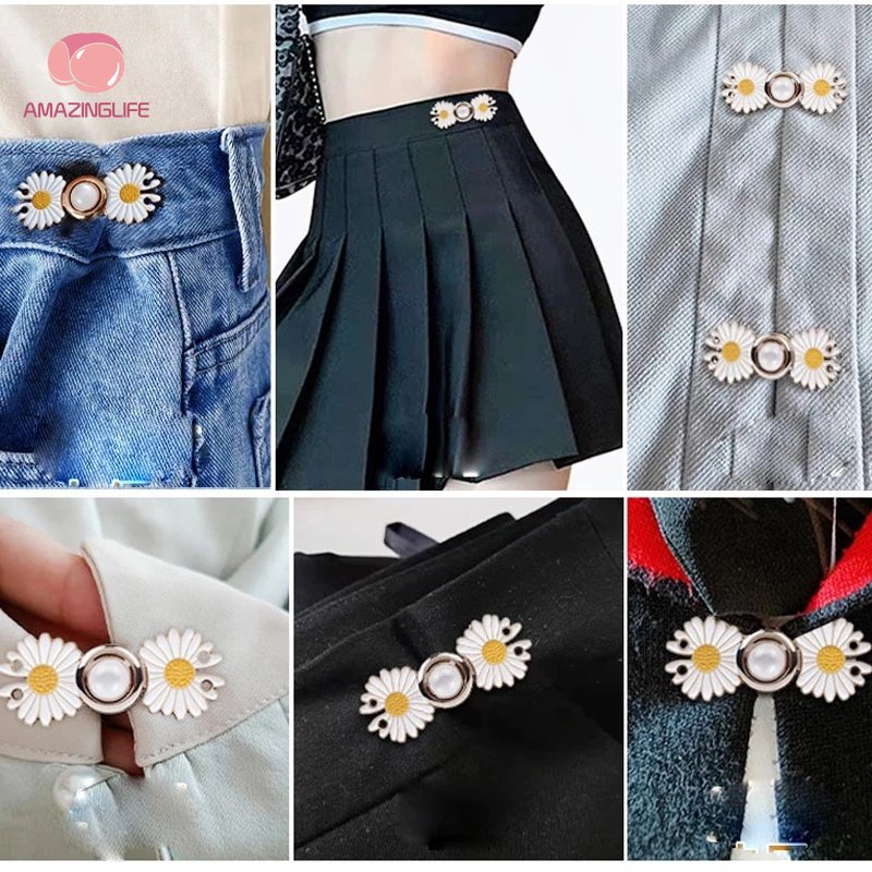Nút Thắt Lưng Quần Jean May Quần Áo Cổ Điển / Nút Điều Chỉnh Được / Ghim Kim Loại Có Thể Thu Gọn Tự May