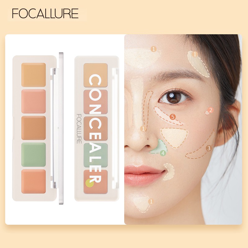 Bảng triệt sắc, kem che khuyết điểm Focallure độ che phủ cao chống thấm nước giữ màu lâu trôi 4.3g - FA172-01