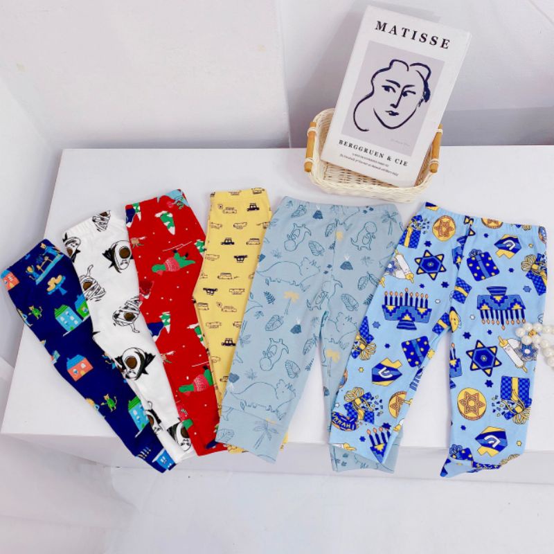 {8-16kg} Combo 10 quần dài cotton cho bé trai/bé gái