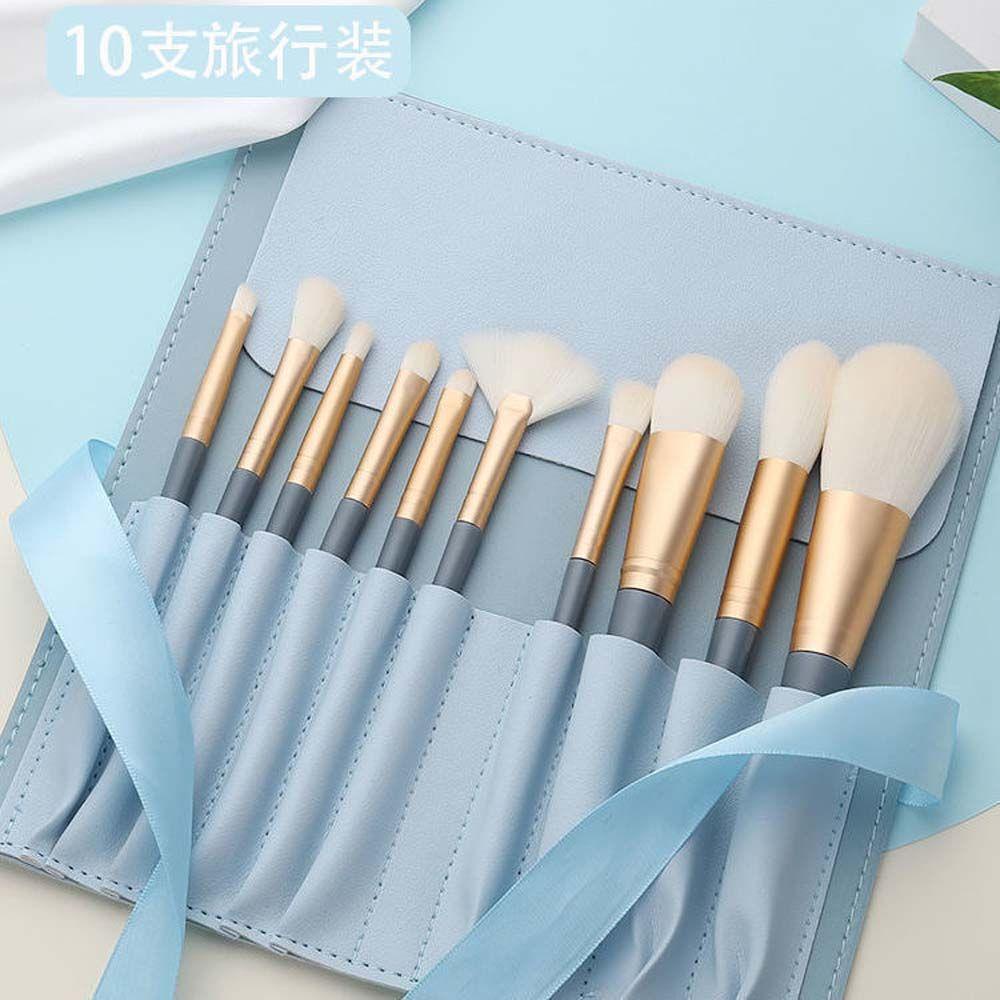 Bộ Cọ Trang Điểm Nền / Che Khuyết Điểm / Má Hồng Kèm Túi Đựng Tiện Lợi