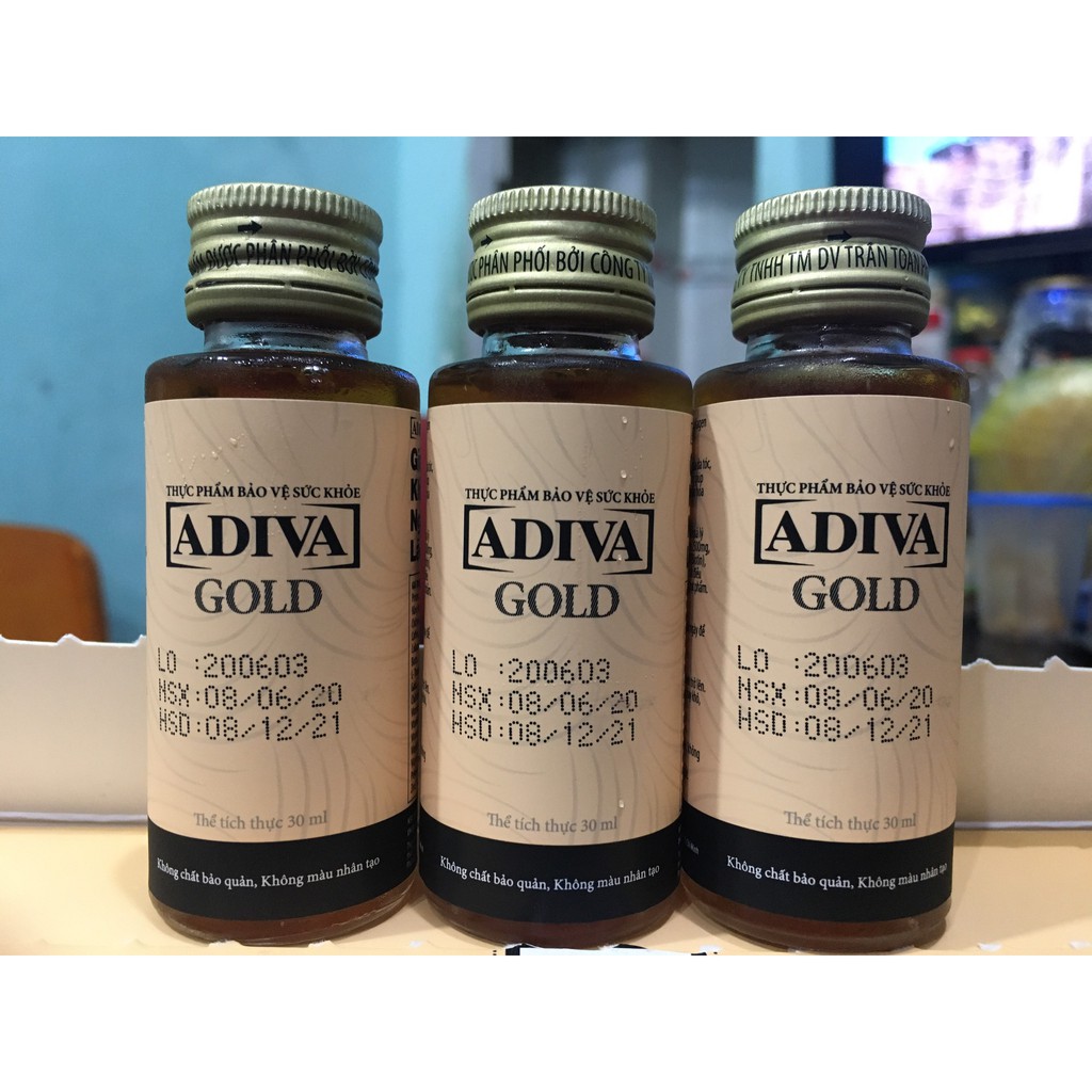 Dưỡng Chất Uống Làm Đẹp Collagen Adiva Gold (Hộp 14 chai 30 ml)