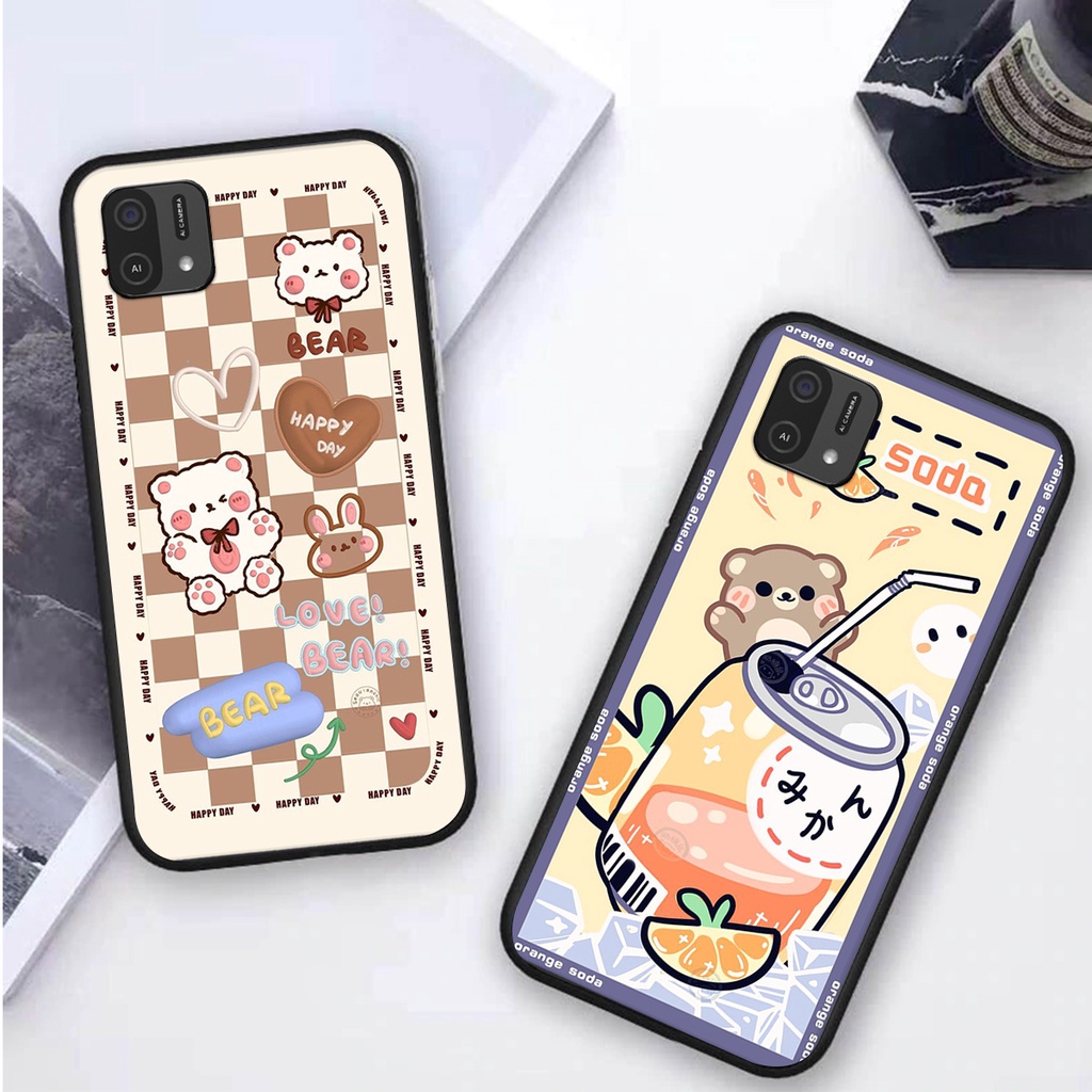 Ốp lưng Oppo A16K in hình 3D GẤU cute be@r, soda, happy day cực hot ,thời thượng