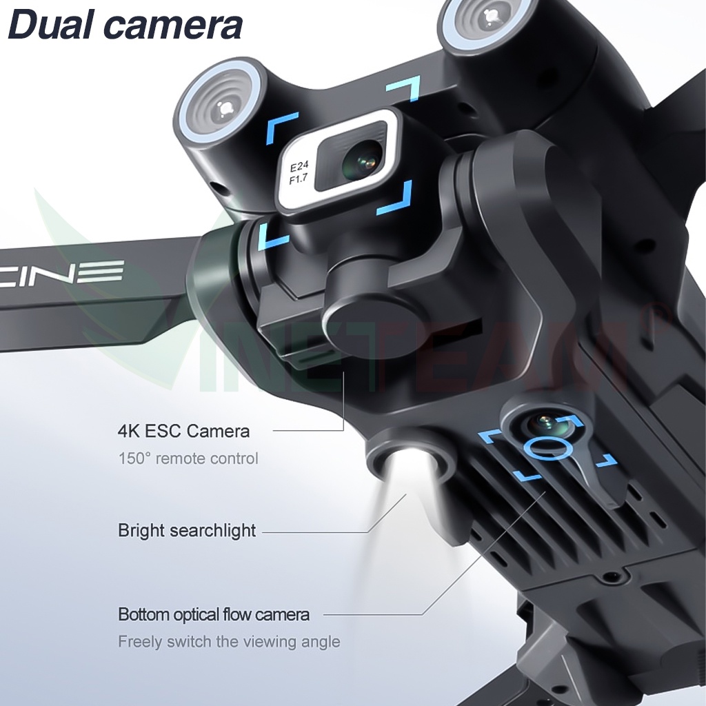 Flycam i3 Pro 4K ,Gimbal chống rung điện tử, Camera Kép cảm biến Tránh Va chạm -dc4876