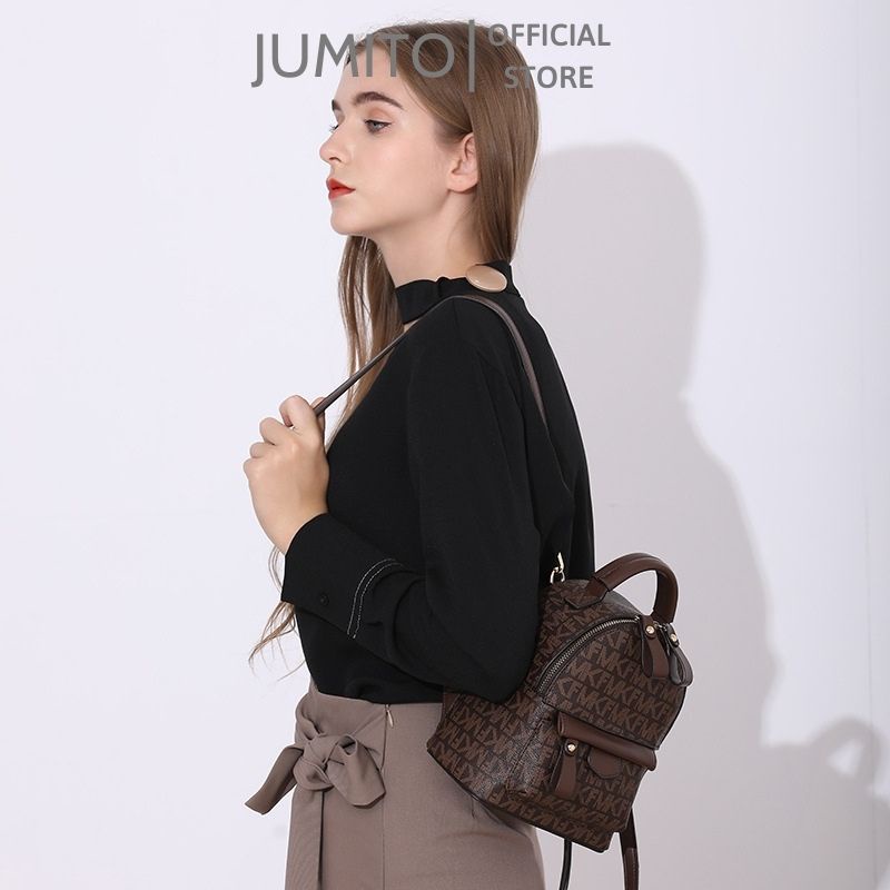 Balo mini nữ MKF chất liệu da PU thời trang cao cấp đi chơi du lịch siêu xinh JUMITO T2.037.NA