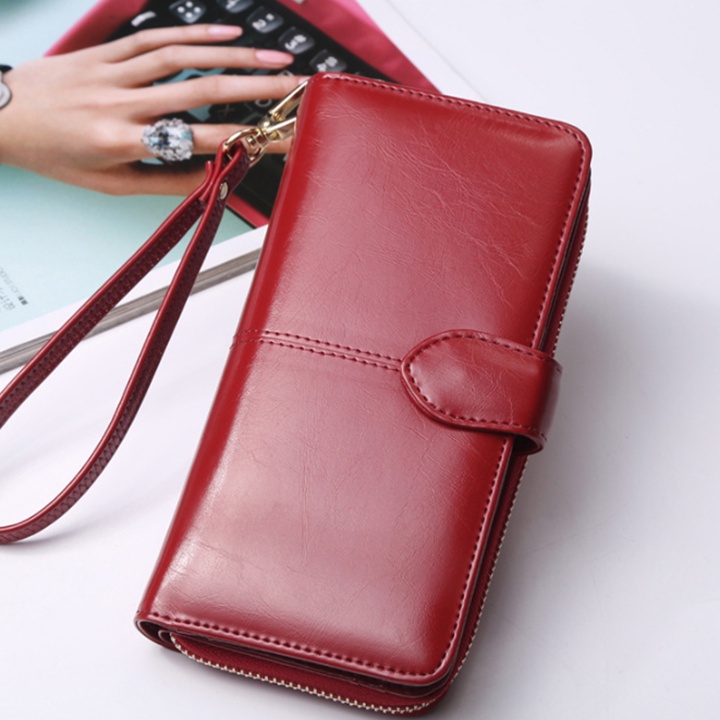 Ví nữ nhiều ngăn da pu mềm mại bền đẹp size 19cm  VI-94