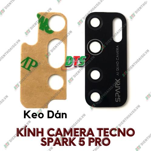 Kính camera tecno Spark 5 Pro kèm keo dán