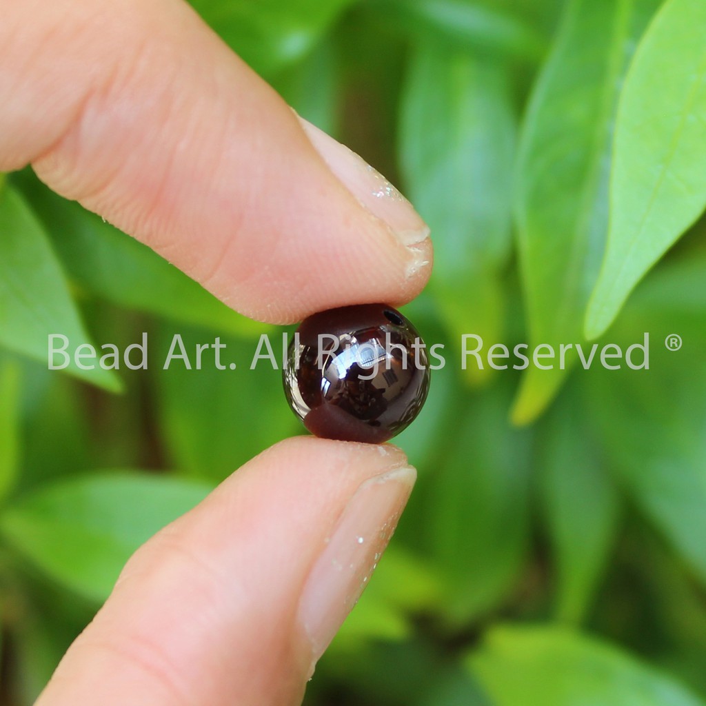 [1 Hạt] Đá Garnet (Ngọc Hồng Lựu) Dạng Tròn 7.8-8mm Loại AA, Đá Phong Thuỷ, Chuỗi Hạt, Mệnh Hoả, Thổ S39 - Bead Art