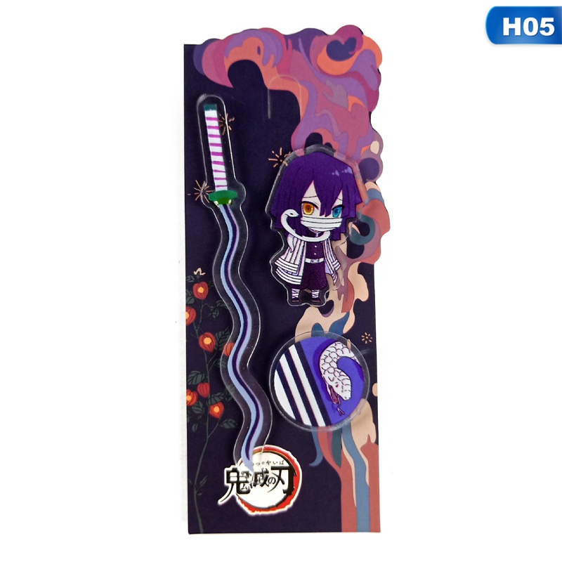 Huy hiệu cài áo phong cách nhân vật hoạt hình Thanh gươm diệt quỷ