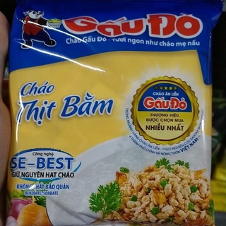 10 gói cháo gấu đỏ thịt bằm
