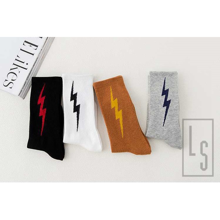 Vớ ulzzang tia sét unisex cổ cao [SHOPEE TRỢ GIÁ]