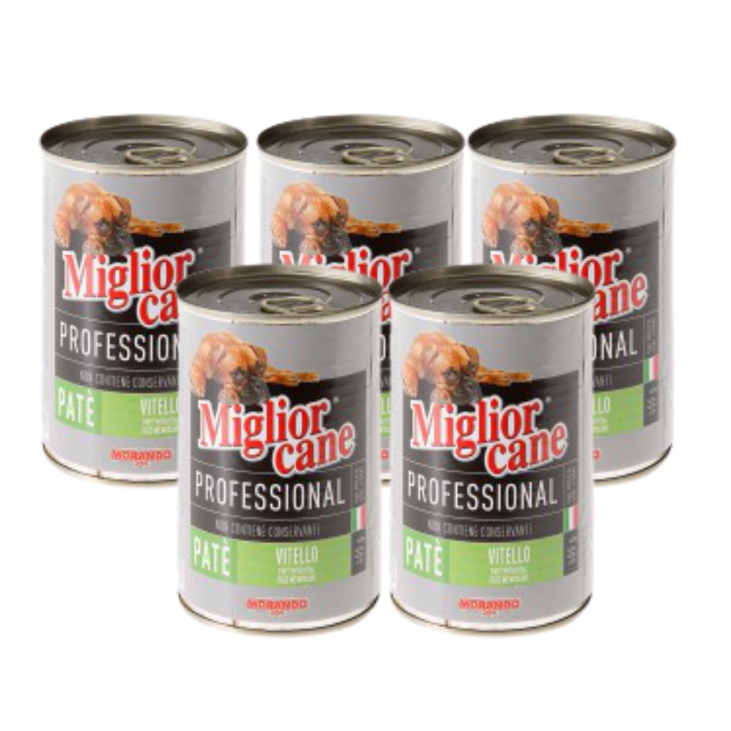 [COMBO 5 LON] PATE MIGLIOR MORANDO CANE CHO CHÓ VỊ THỊT BÊ - LON 400G