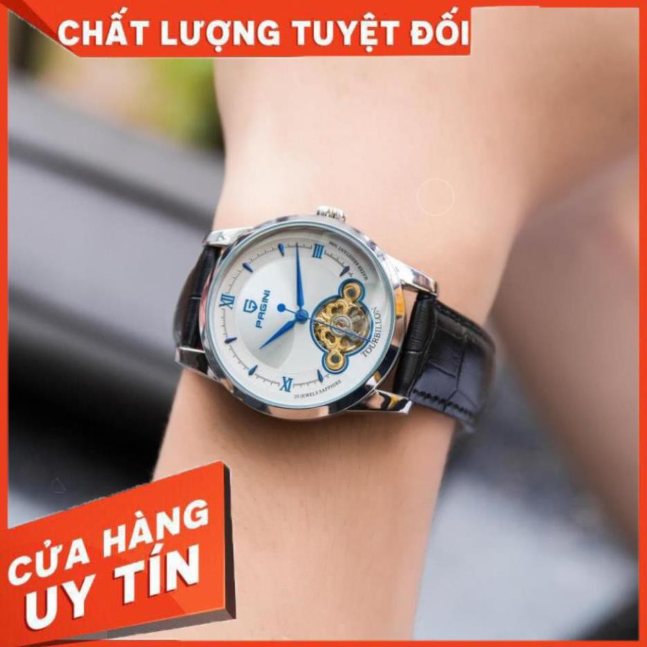 [Chính Hãng 100%] Đồng Hồ Nam PAGINI PA19966 - Đồng hồ cơ automatic lộ máy hàng chính hãng, Bảo hành 5 năm