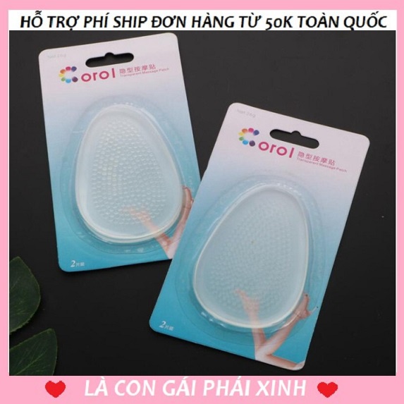 Miếng Lót Gót Chân COROL Silicon Chống Đau, Chống Trượt, Chống Chai Chân