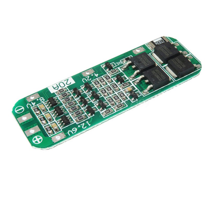 Bảng mạch sạc pin Li-ion 18650 PCB BMS 3S 20A 64x20x3.4mm