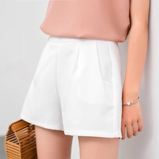 Quần short vải màu đen - trắng