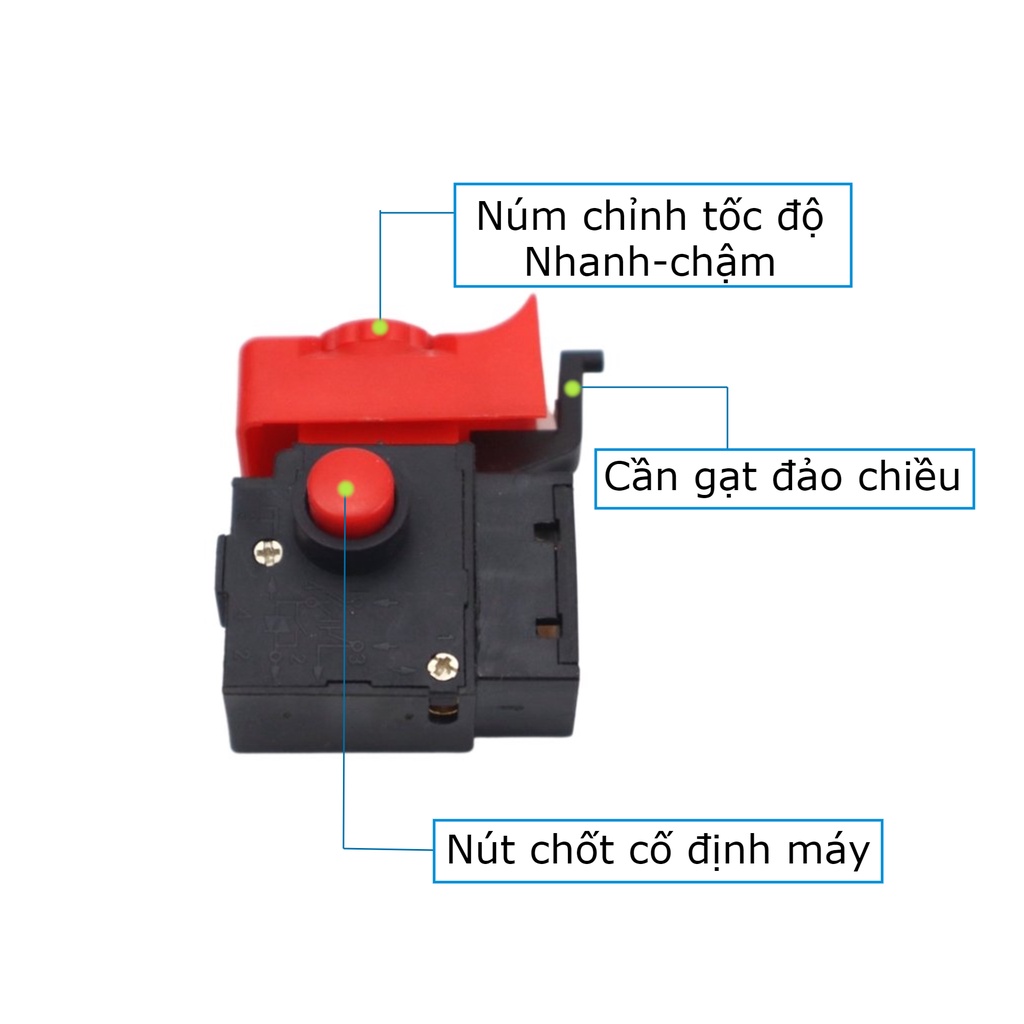 Công tắc khoan BOSCH GSB 13RE khoan vali Bosch có đảo chiều và điều tốc