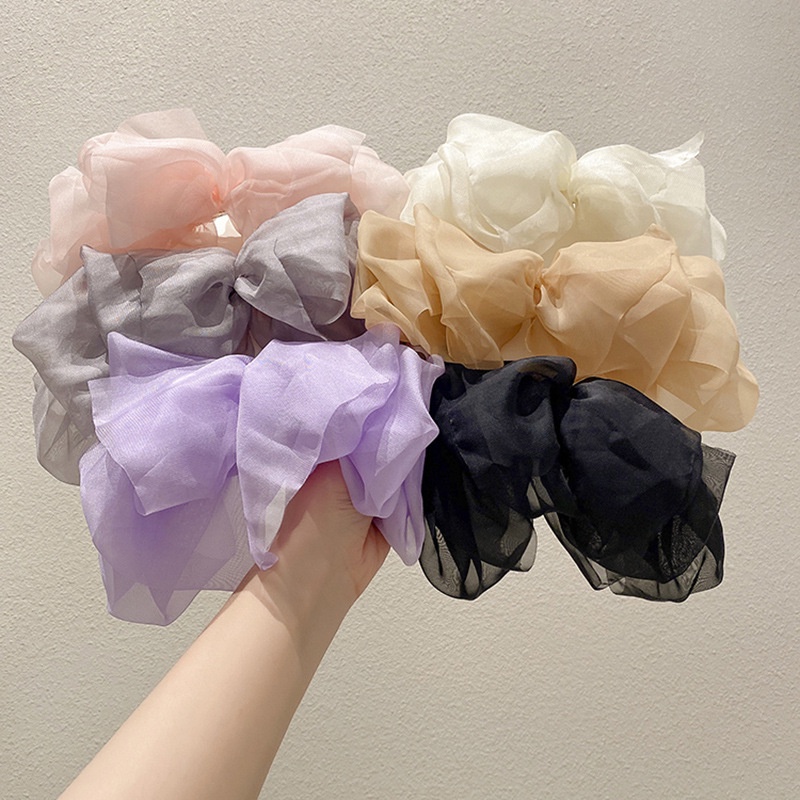 Kẹp Tóc Nơ Lưới Thời Trang Hàn Quốc