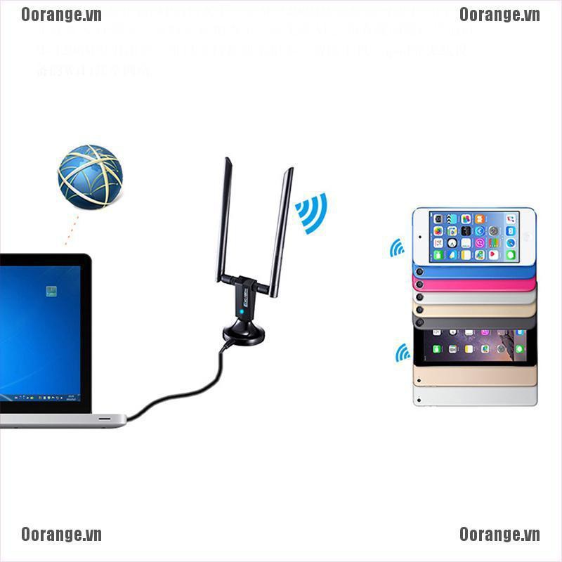 Anten 2 đầu kết nối tín hiệu wifi 1200Mbps không dây qua cổng usb tiện dụng | BigBuy360 - bigbuy360.vn