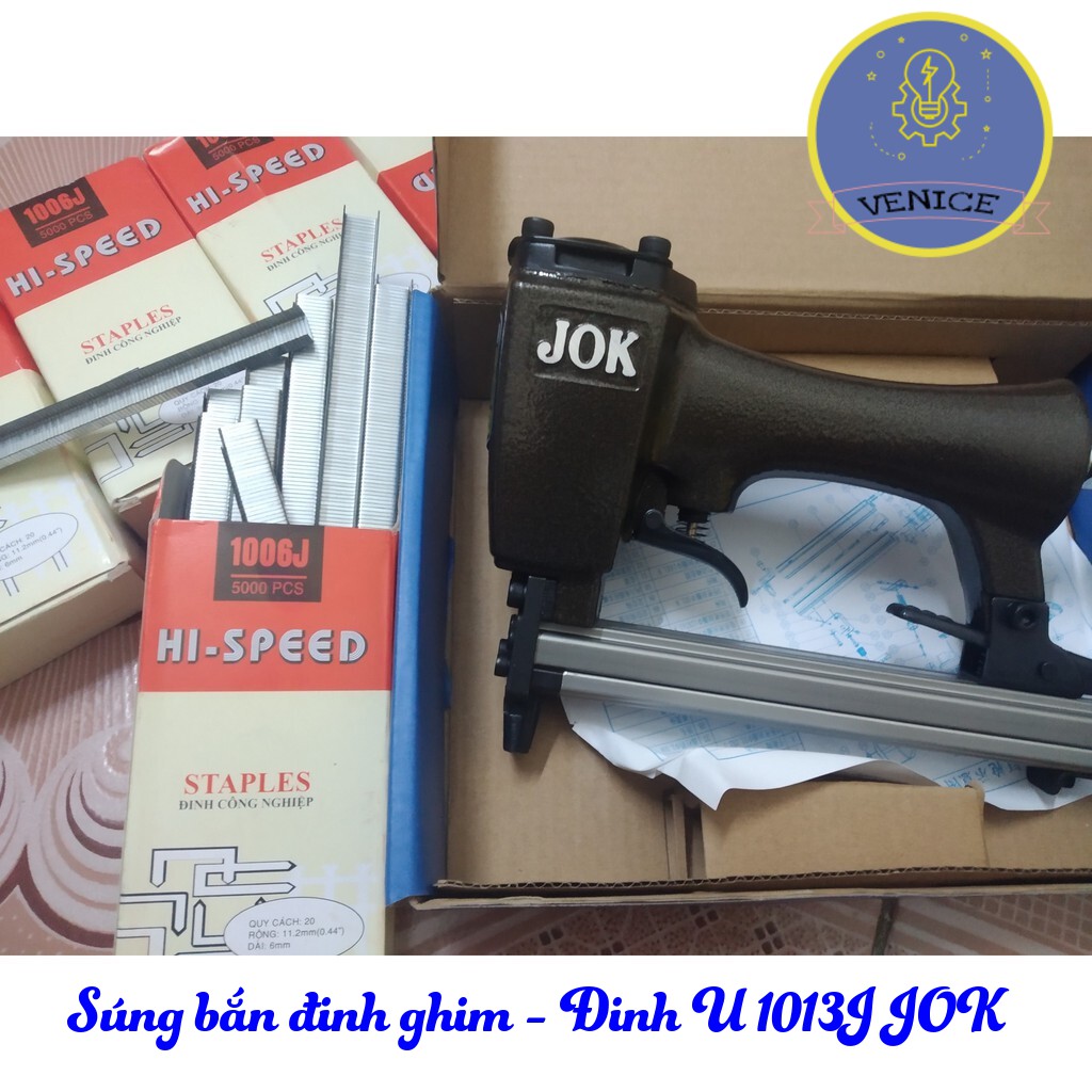 SÚNG BẮN ĐINH GHIM - ĐINH U 1013J - DÙNG VỚI MÁY NÉN KHÍ - BẢO HÀNH 12 THÁNG