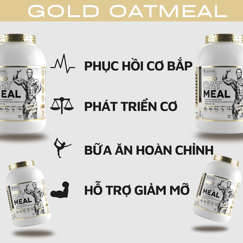 GOLD OAT MEAL - BỮA ĂN THAY THẾ THÔNG MINH - ĐẦY ĐỦ DINH DƯỠNG BỮA ĂN HOÀN HẢO - Hỗ trợ phát triển cơ bắp -