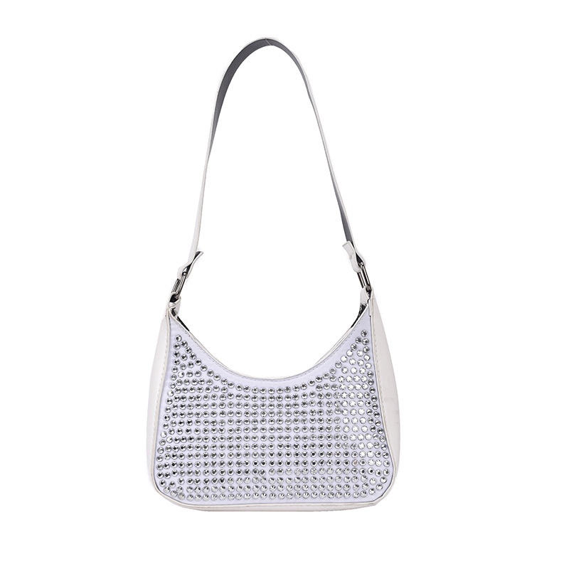 Túi đeo xách tay đính kim cương sáng cổ điển thời trang Hàn Quốc dành cho nữ