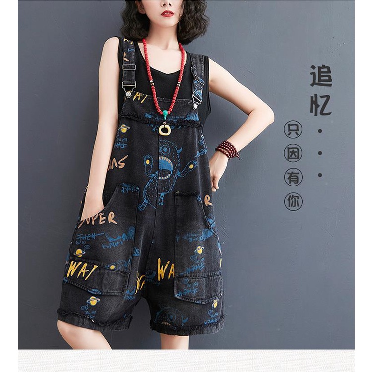 Quần Yếm Ống Rộng Plus Size Cho Nữ