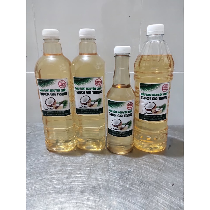 Dầu dừa nhà làm nguyên chất 100%